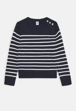 PETIT BATEAU Lox Pull Unisex - Pullover - Smoking/Marshmallow