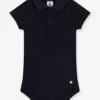 Body Manches Courtes Ouverture Polo PETIT BATEAU -Petit Bateau Soldes body manches courtes ouverture polo petit bateau