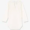 Body Manches Longues à Collerette En Coton Bio PETIT BATEAU -Petit Bateau Soldes body manches longues a collerette en coton bio petit bateau