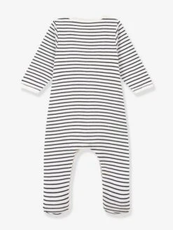 Bodypyjama à Rayures En Coton Bébé PETIT BATEAU -Petit Bateau Soldes bodypyjama a rayures en coton bebe petit bateau 4