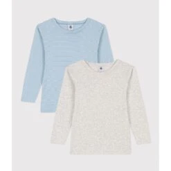 PETIT BATEAU Lot De 2 T-shirts Manches Longues En Coton