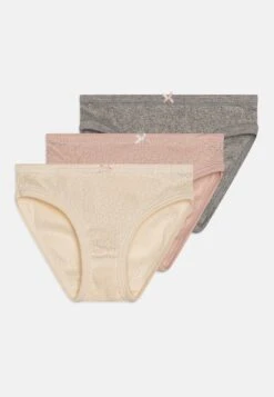 PETIT BATEAU Kids 3 Pack - Slip - Offwhite/Pink/Light Grey Mottled