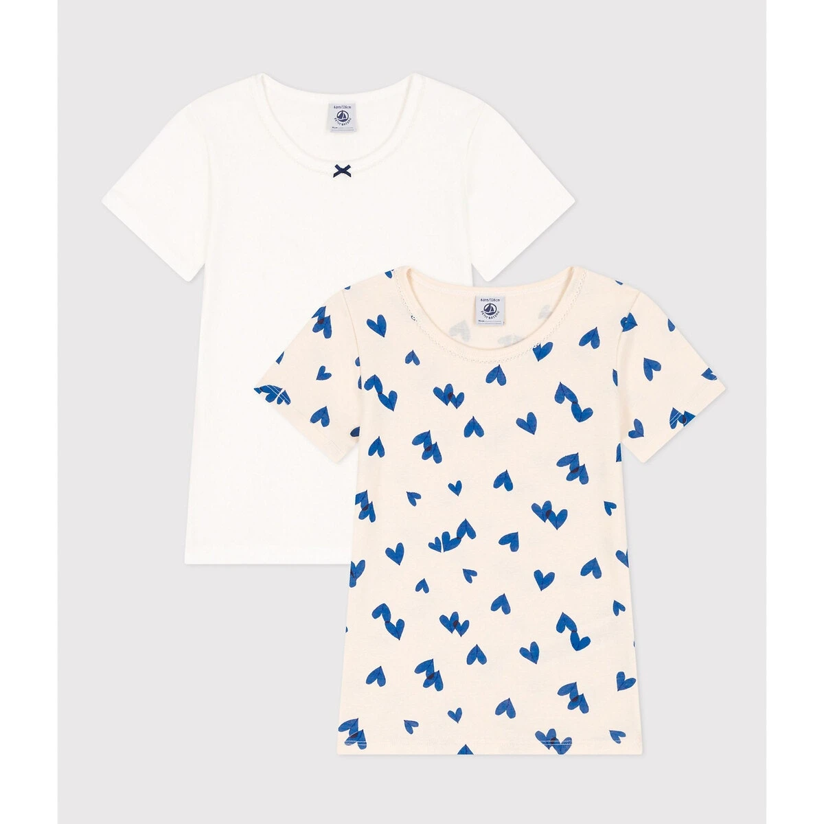 PETIT BATEAU Lot De 2 T-shirts De Corps Manches Courtes 3 PETIT BATEAU Lot De 2 T-shirts De Corps Manches Courtes