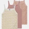 PETIT BATEAU Kids Fleu 3 Pack - Caraco - White/Pink -Petit Bateau Soldes ddc34f64ca454d4596d7fb7fbac7dd19