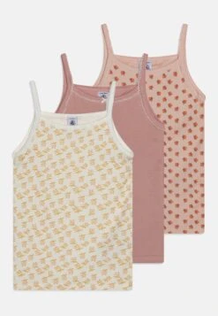 PETIT BATEAU Kids Fleu 3 Pack - Caraco - White/Pink