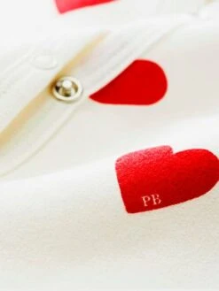 Dors-bien Bébé Coeurs En Molleton PETIT BATEAU -Petit Bateau Soldes dors bien bebe coeurs en molleton petit bateau 3