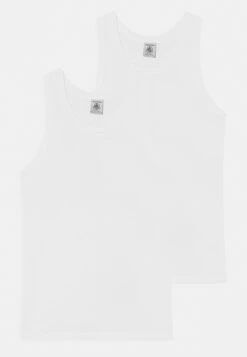 PETIT BATEAU Debardeurs 2 Pack Unisex - Caraco - White