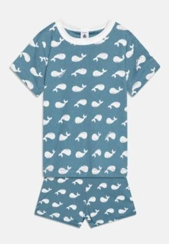 PETIT BATEAU Pyjacourts Unisex 2 Pack - Pyjama - White/Blue -Petit Bateau Soldes e8db836623974bf79a1baf3028ebd852