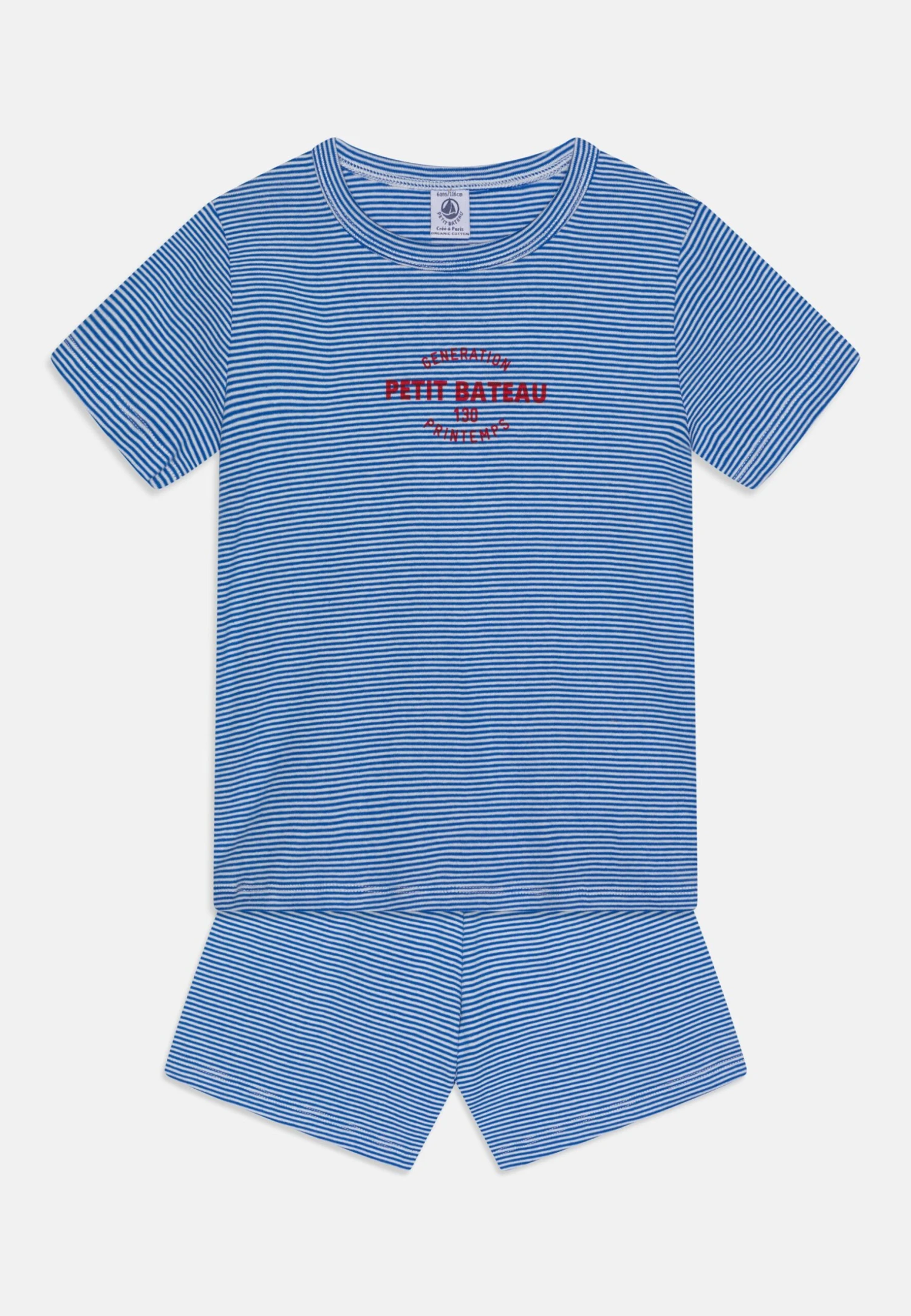 PETIT BATEAU Pyjacourts Unisex 2 Pack - Pyjama - White 5 PETIT BATEAU Pyjacourts Unisex 2 Pack - Pyjama - White – Image 3