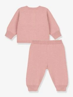 Ensemble 2 Pièces Bébé En Tricot Laine Et Coton PETIT BATEAU