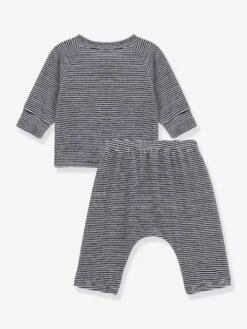 Ensemble 2 Pièces En Velours Et Coton PETIT BATEAU -Petit Bateau Soldes ensemble 2 pieces en velours et coton petit bateau 2