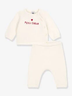Ensemble 2 Pièces Tricot Laine Et Coton PETIT BATEAU