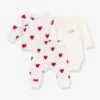 Ensemble 3 Pièces Imprimé Coeur Bébé PETIT BATEAU