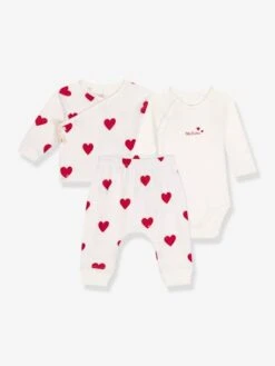 Ensemble 3 Pièces Imprimé Coeur Bébé PETIT BATEAU