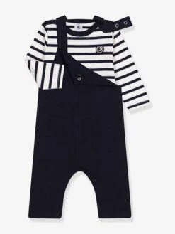 Ensemble Salopette Et Marinière PETIT BATEAU -Petit Bateau Soldes ensemble salopette et mariniere petit bateau 3