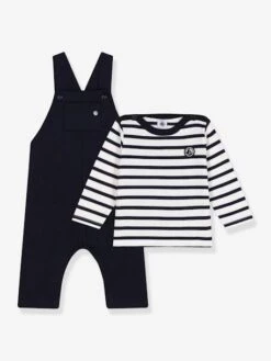Ensemble Salopette Et Marinière PETIT BATEAU -Petit Bateau Soldes ensemble salopette et mariniere petit bateau 4