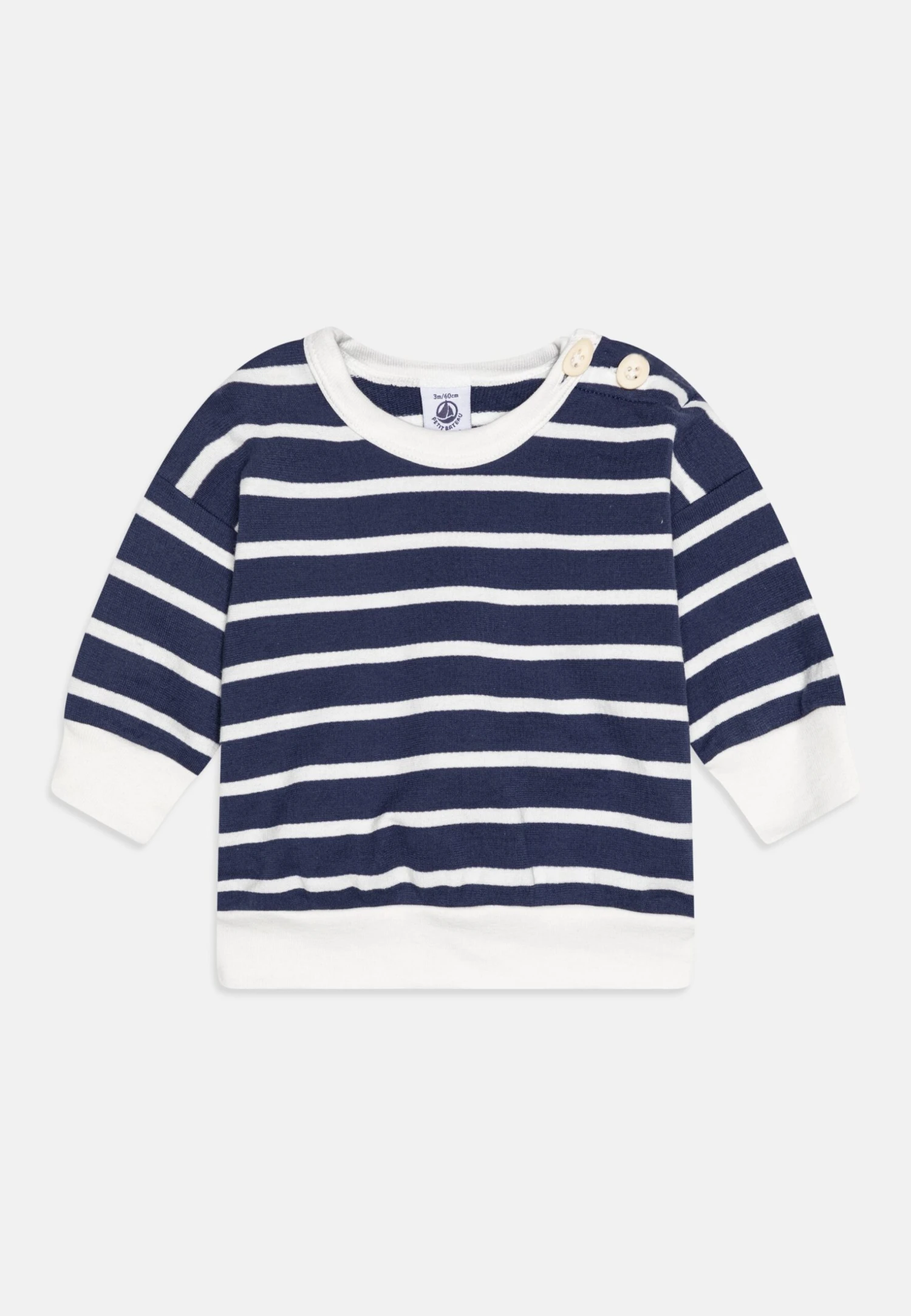 PETIT BATEAU Unisex - Sweatshirt - Chaloupe/Marshmallow 3 PETIT BATEAU Unisex - Sweatshirt - Chaloupe/Marshmallow