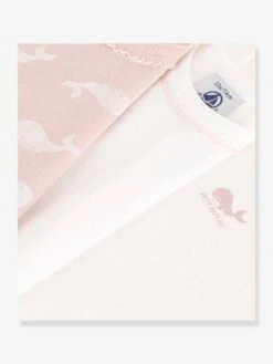 Lot De 3 Bodies Manches Courtes Baleines En Coton PETIT BATEAU