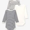 Lot De 3 Bodies Manches Longues PETIT BATEAU -Petit Bateau Soldes lot de 3 bodies manches longues petit bateau