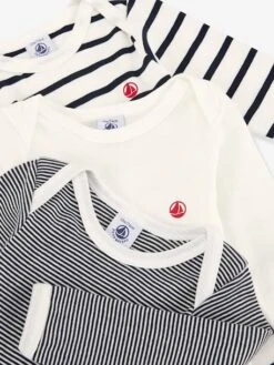 Lot De 3 Bodies Manches Longues PETIT BATEAU -Petit Bateau Soldes lot de 3 bodies manches longues petit bateau 2