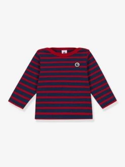 PETIT BATEAU Marinière Bébé En Jersey épais -Petit Bateau Soldes mariniere bebe en jersey epais 2
