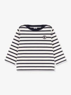 Marinière Bébé Manches Longues En Coton Bio PETIT BATEAU