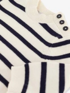 Pull Bébé En Laine Et Coton Rayé PETIT BATEAU -Petit Bateau Soldes pull bebe en laine et coton raye petit bateau 2
