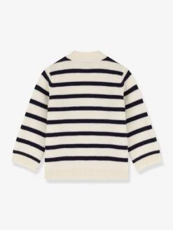 Pull Bébé En Laine Et Coton Rayé PETIT BATEAU