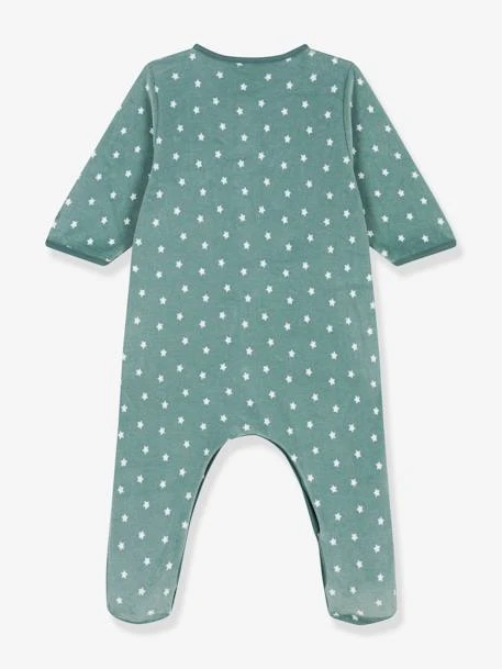 Pyjama Bébé étoiles En Velours PETIT BATEAU 4 Pyjama Bébé étoiles En Velours PETIT BATEAU – Image 2