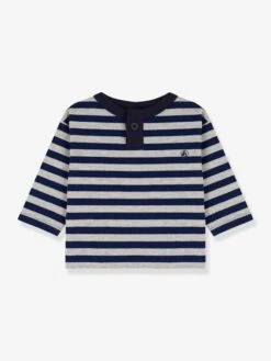 Tee-shirt Manches Longues Bébé En Coton - PETIT BATEAU -Petit Bateau Soldes tee shirt manches longues bebe en coton petit bateau 2